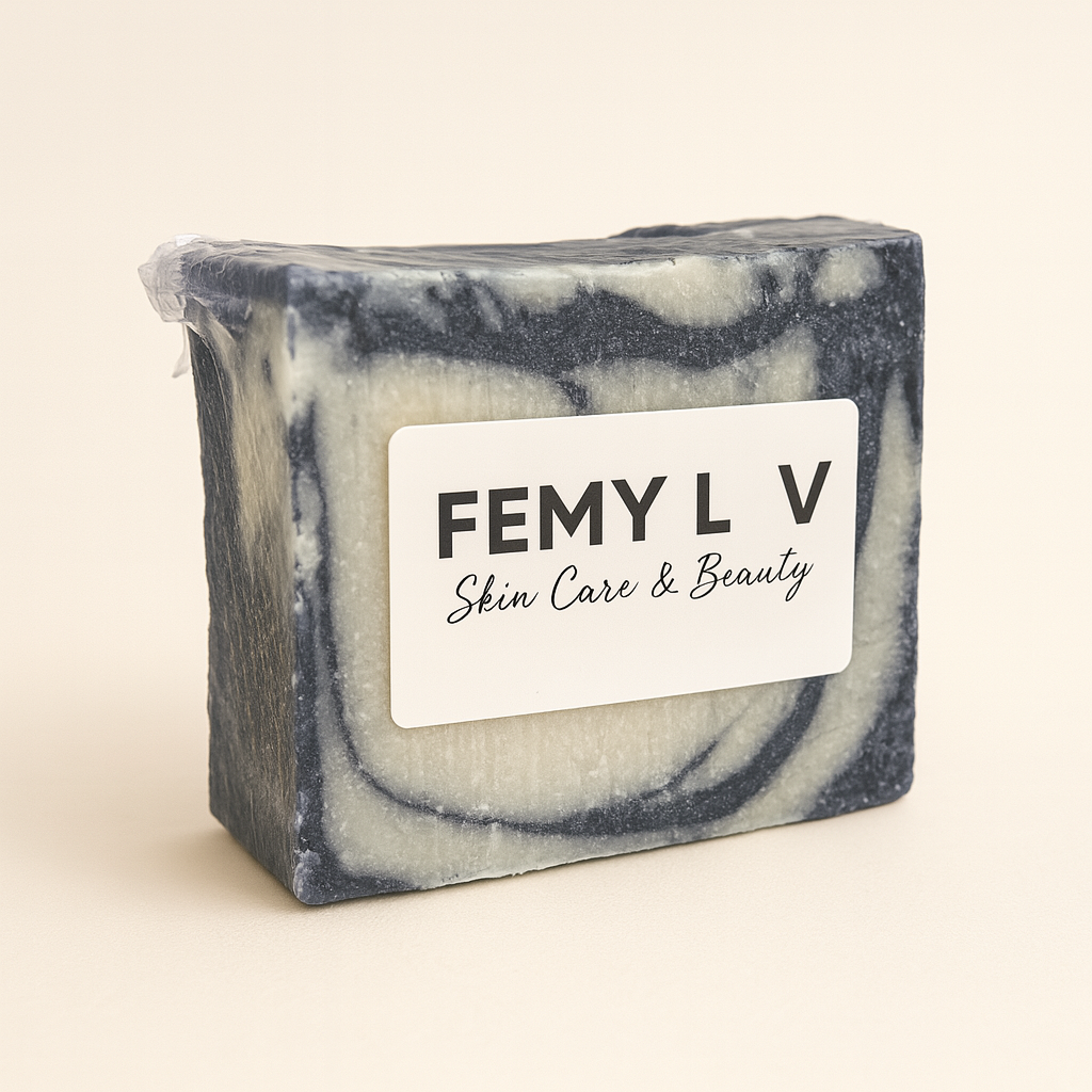 ♣️ FEMY LUV Charcoal Detox Bar – Purify & Restore ♣️