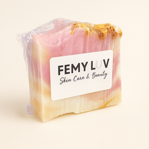 🌸 Golden Hour Bloom – Artisan Soap Bar 🌸